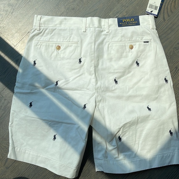 Polo by Ralph Lauren White Flat Front Shorts - Picture 4 of 4